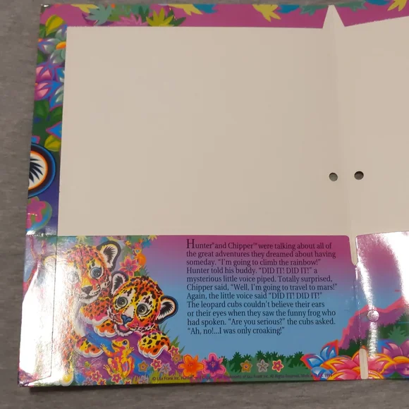 Vintage Lisa Frank Folder Hunter & Chipper Leopard - Picture 3 of 5